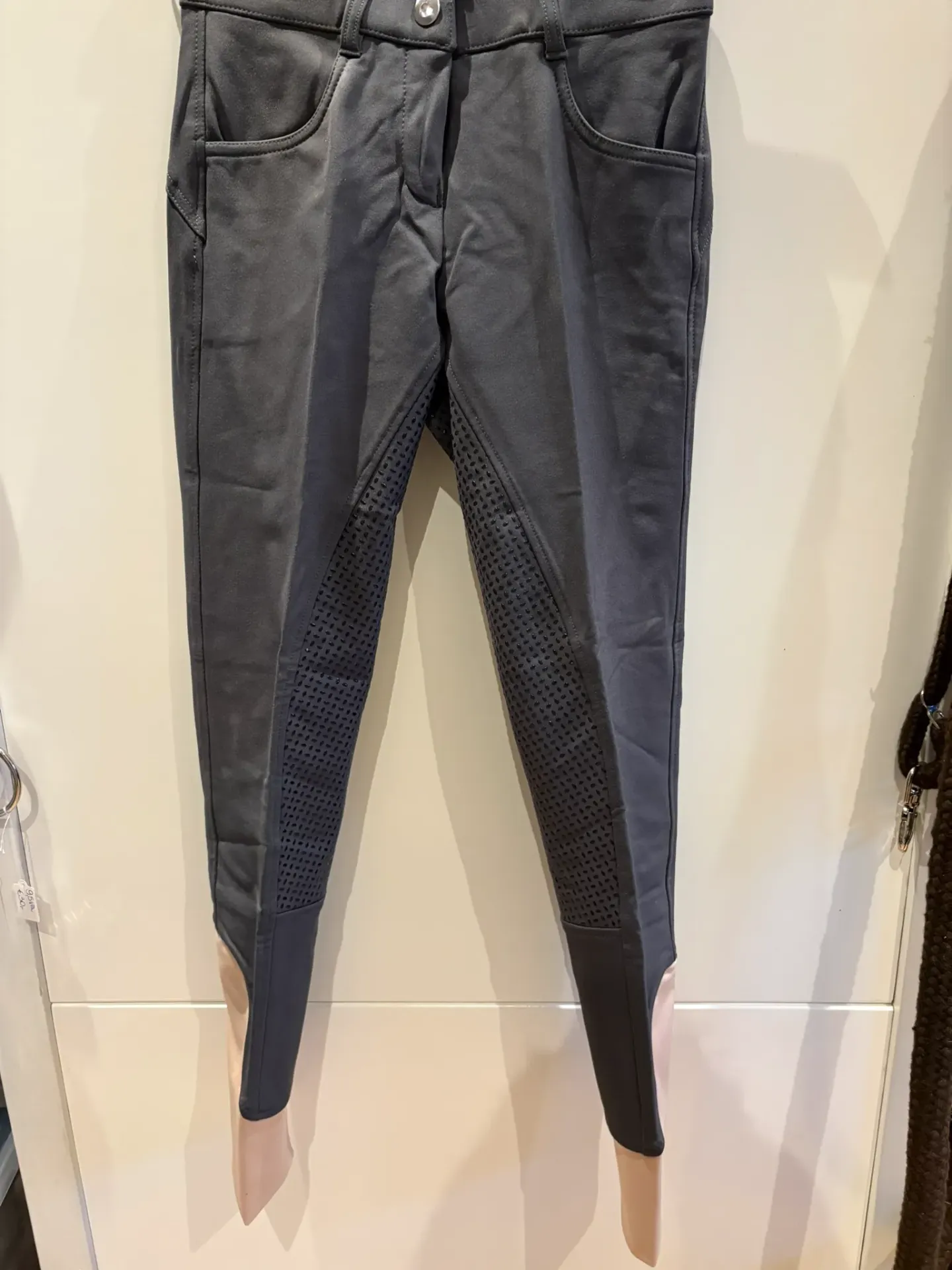 Rijbroek QJRW Amalia grijs/rose maat 36