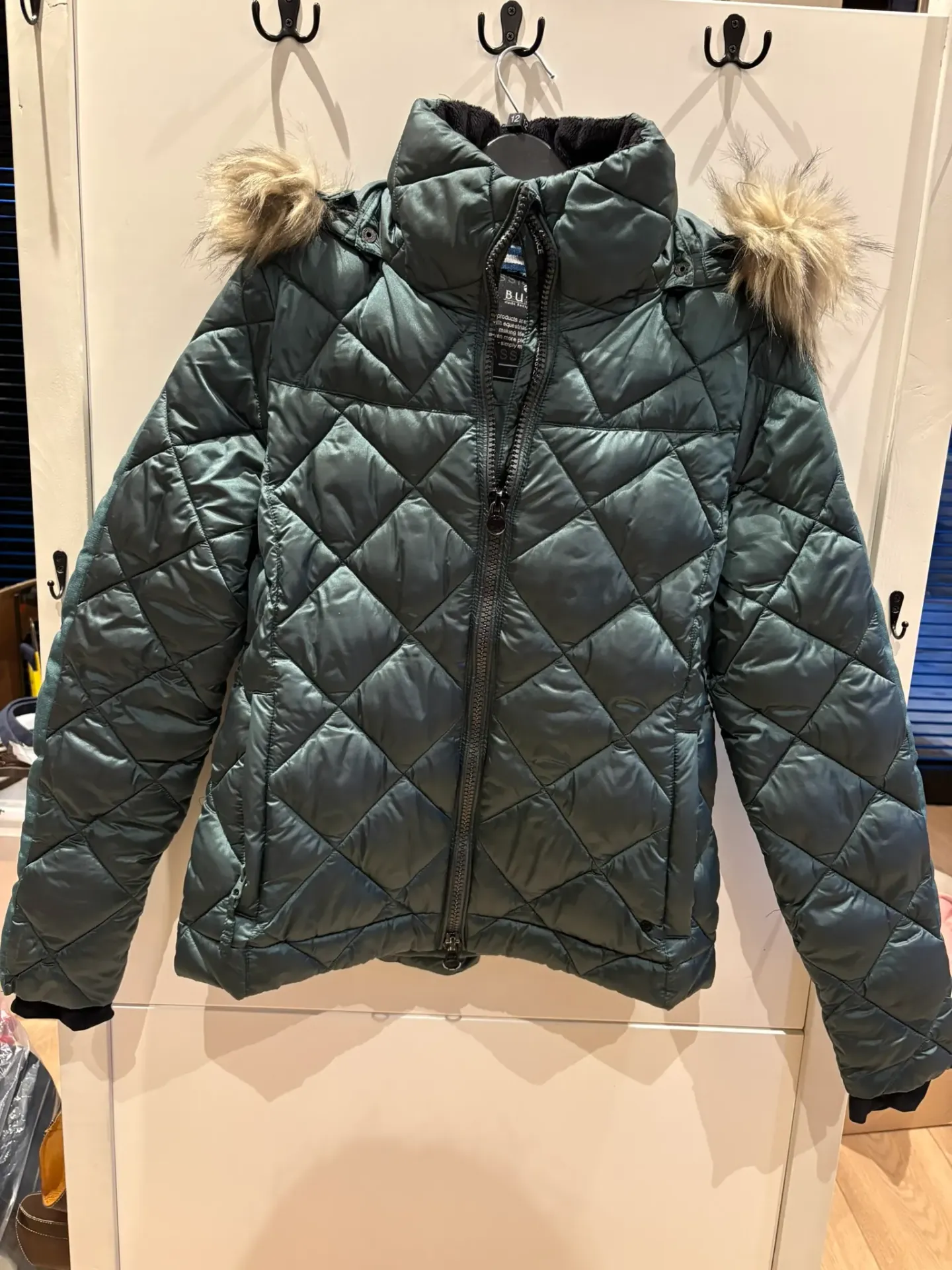 Winterjas Busse groen maat M