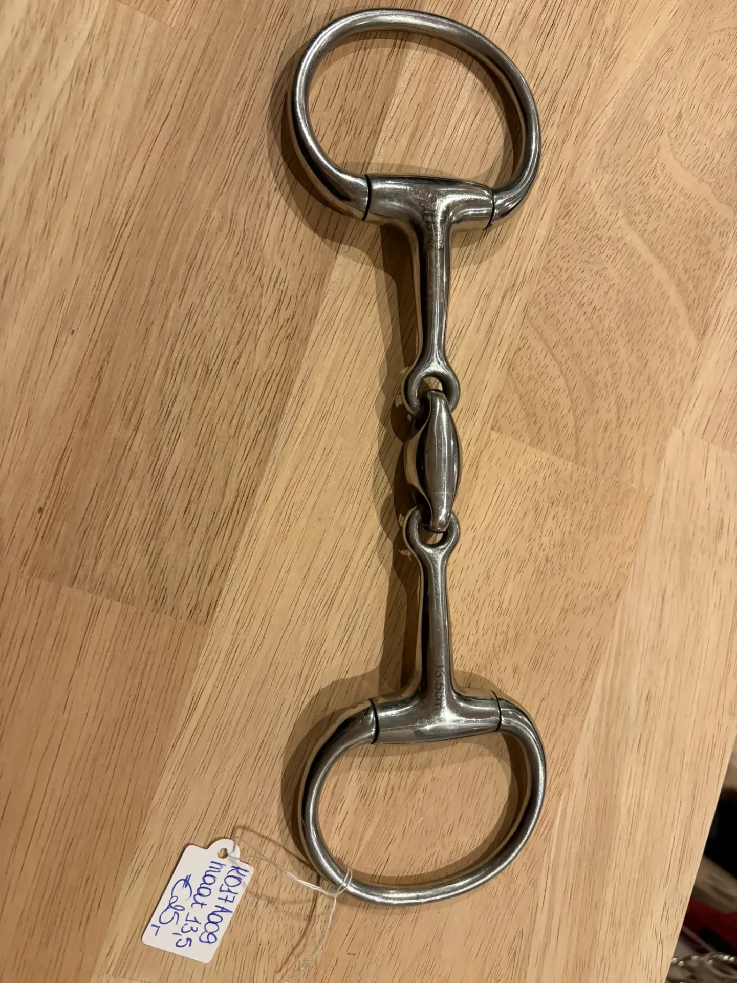 Bit dubbel gebroken bustrens Harry's Horse maat 13,5cm